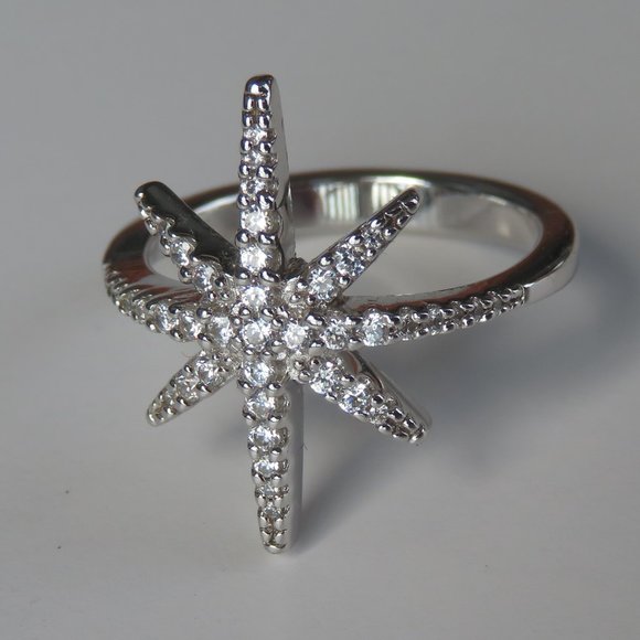 APM Monaco Sterling Silver Météorites Small Star Ring - Picture 6 of 16